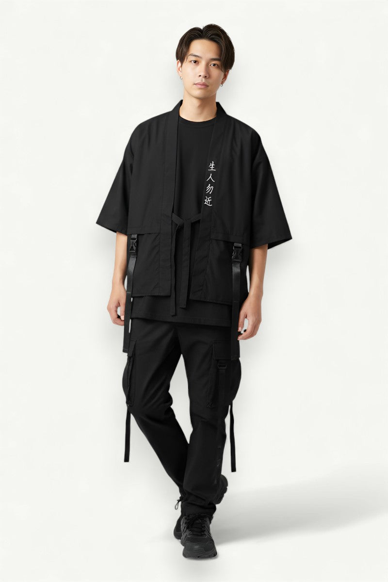 Shadowbound Kimono Jacket Short Sleeve Street