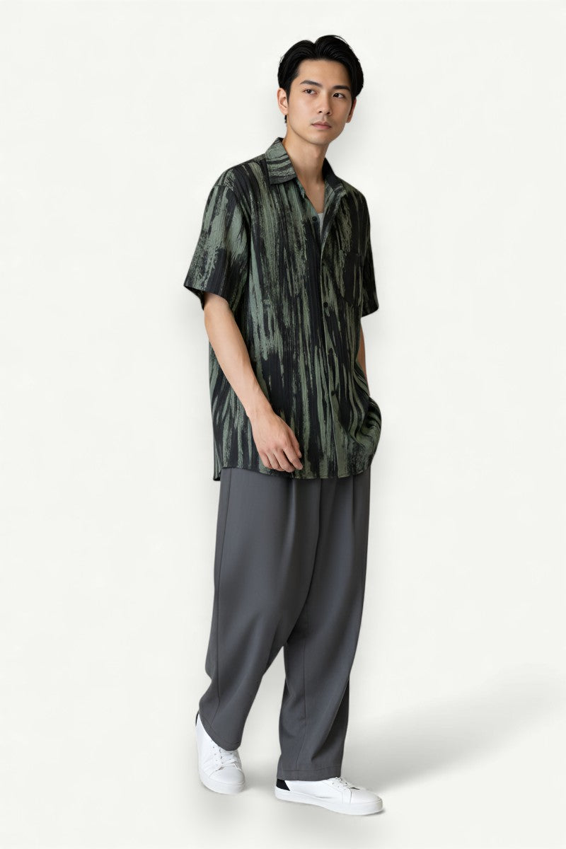 Forest Drift Tie Short Sleeve Shirt