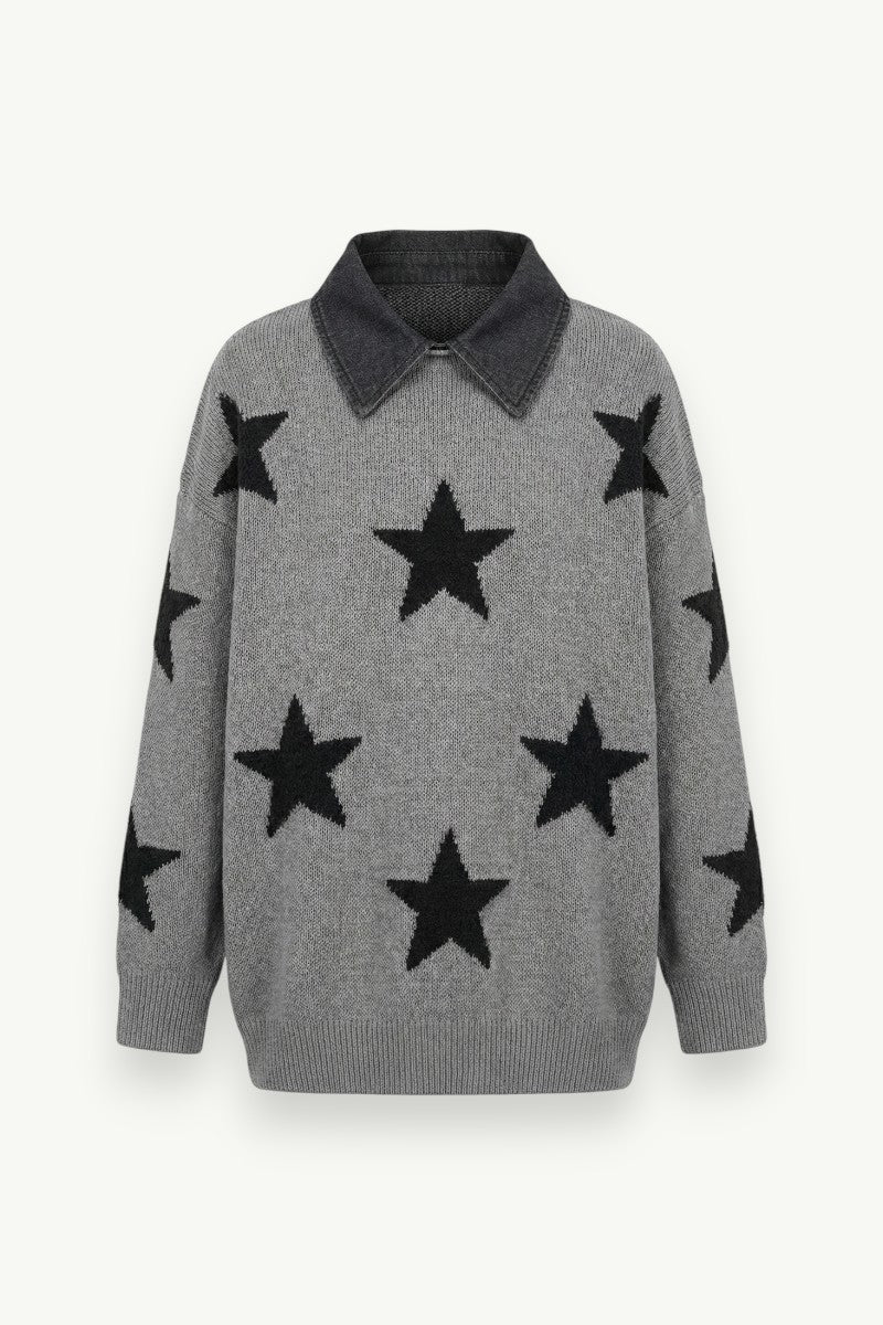 Neo Collar Slim Sweater