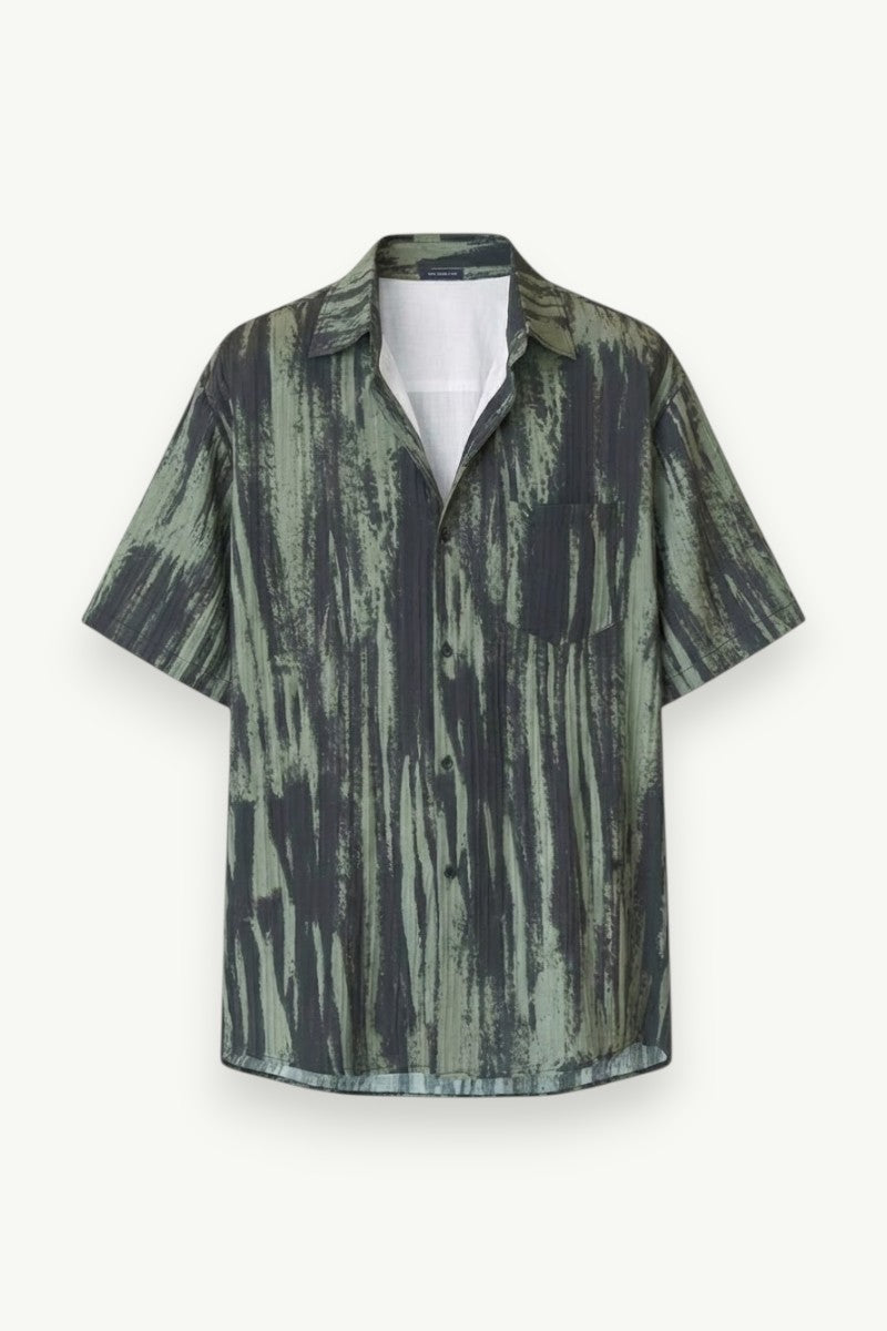 Forest Drift Tie Short Sleeve Shirt