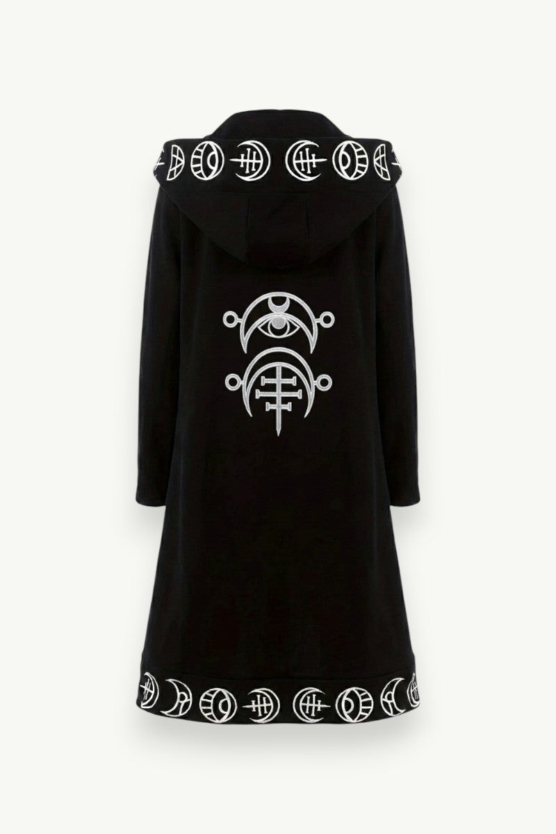 Witchy Gothic Hooded Cardigan
