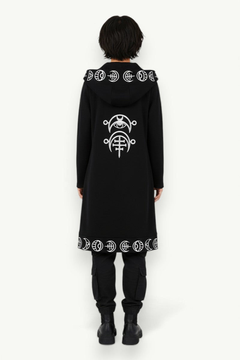 Witchy Gothic Hooded Cardigan
