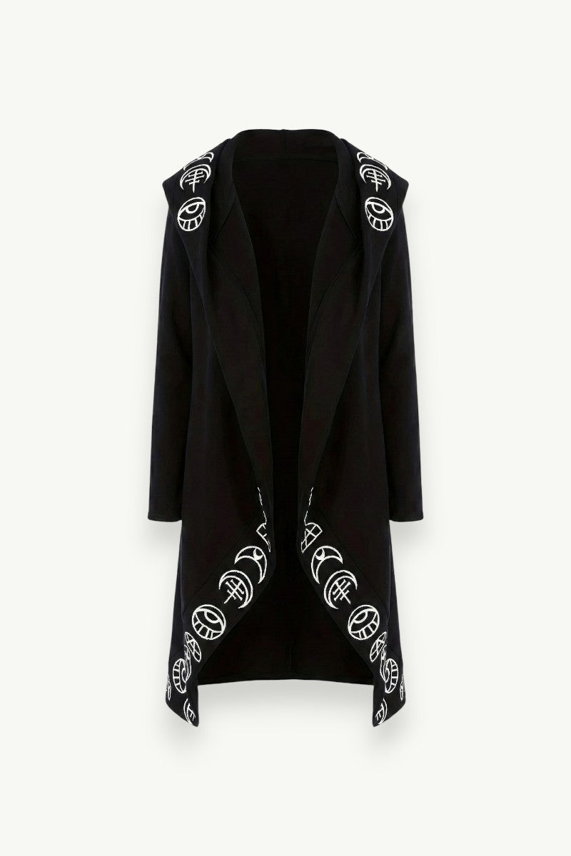 Witchy Gothic Hooded Cardigan