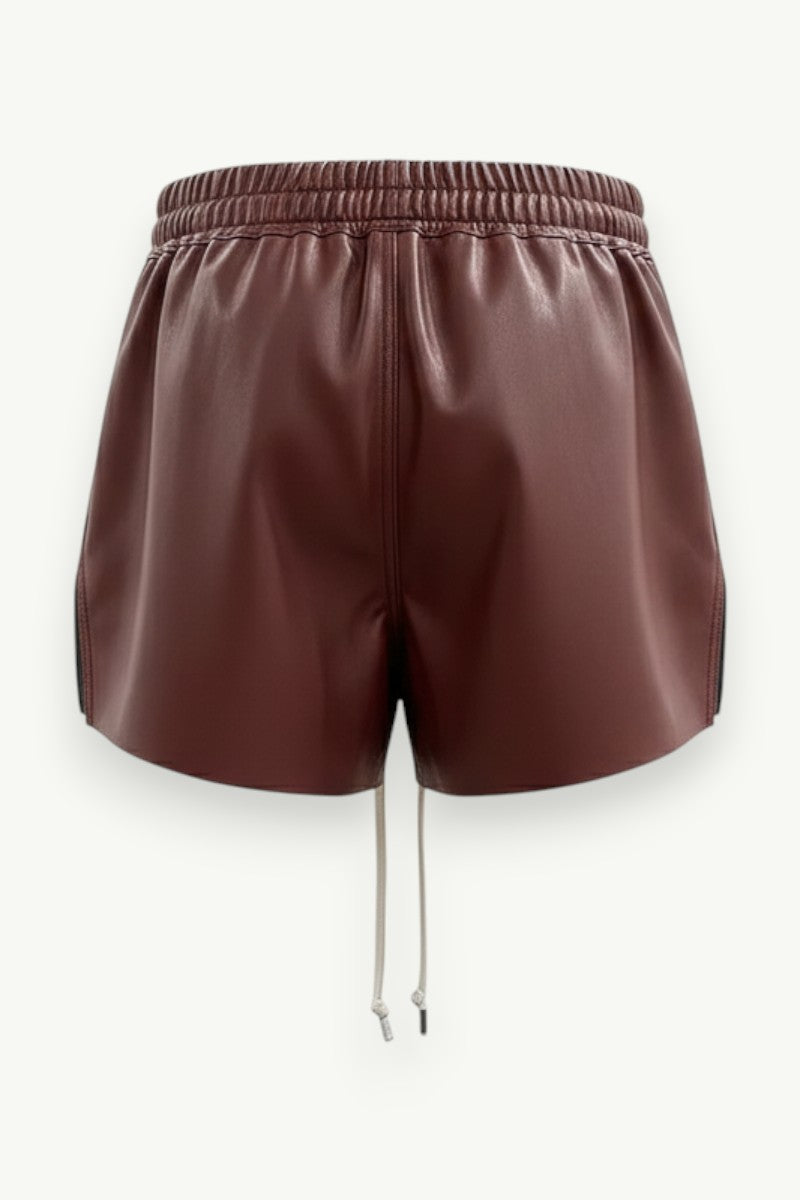 Dark High-Street Punk Zip Shorts