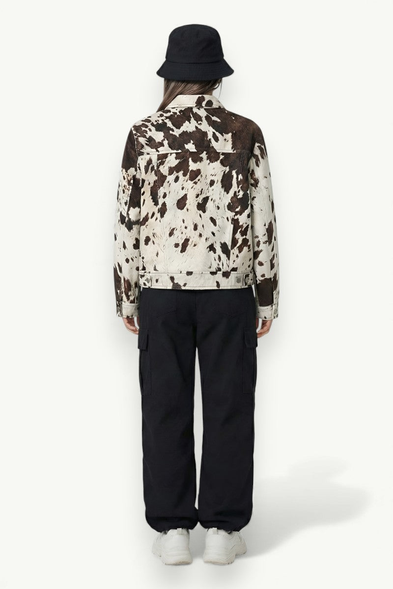 Wild Range Cow-Print Street Jacket