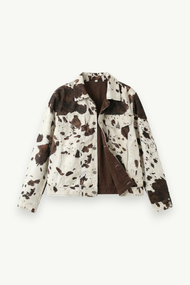 Wild Range Cow-Print Street Jacket