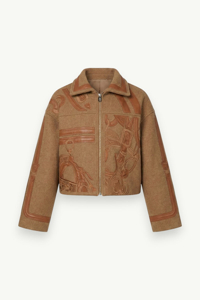 Tapestry Cropped Street Jacket