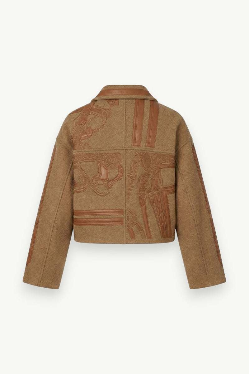 Tapestry Cropped Street Jacket