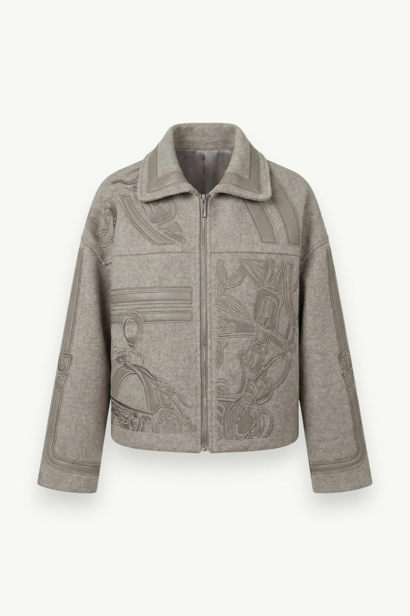 Tapestry Cropped Street Jacket