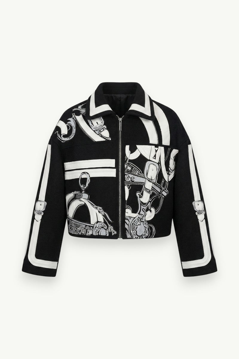 Tapestry Cropped Street Jacket