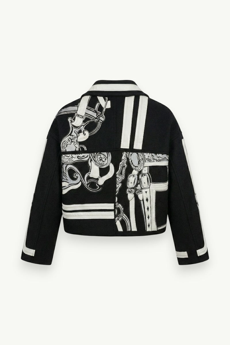 Tapestry Cropped Street Jacket