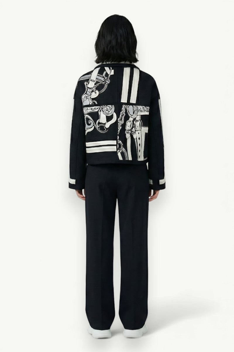Tapestry Cropped Street Jacket