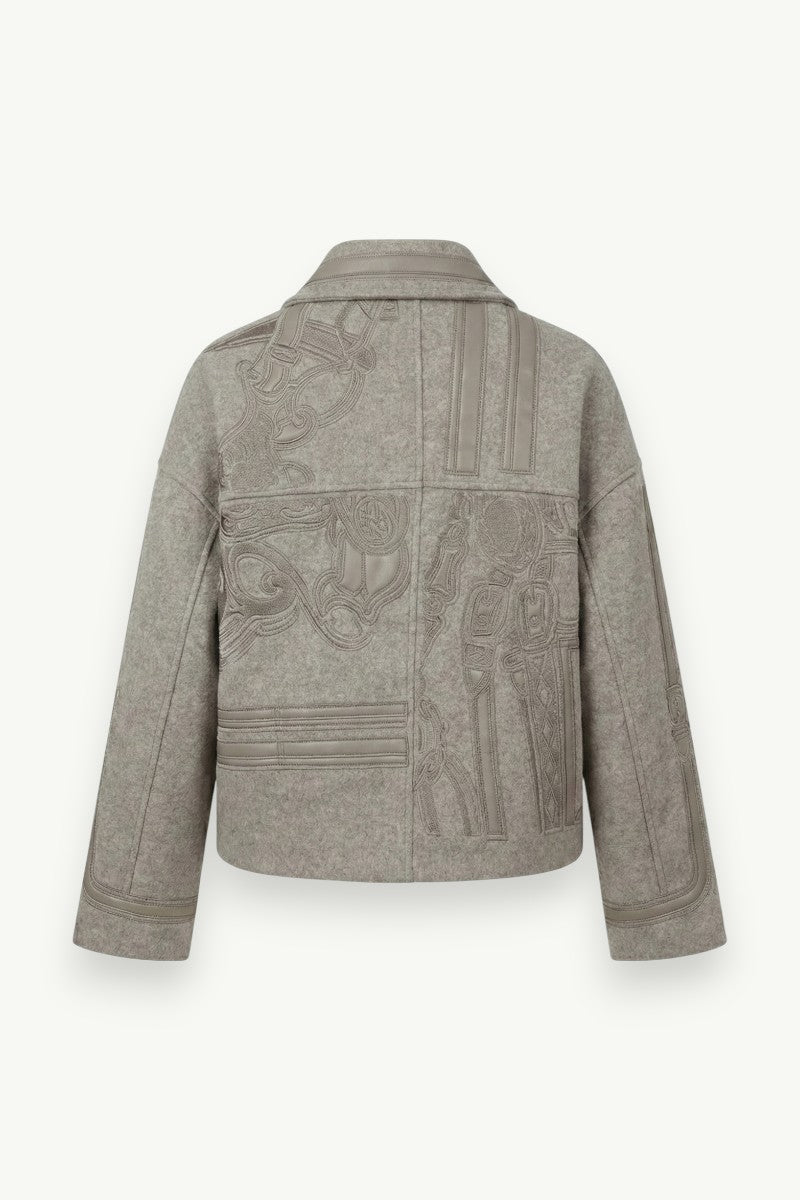 Tapestry Cropped Street Jacket