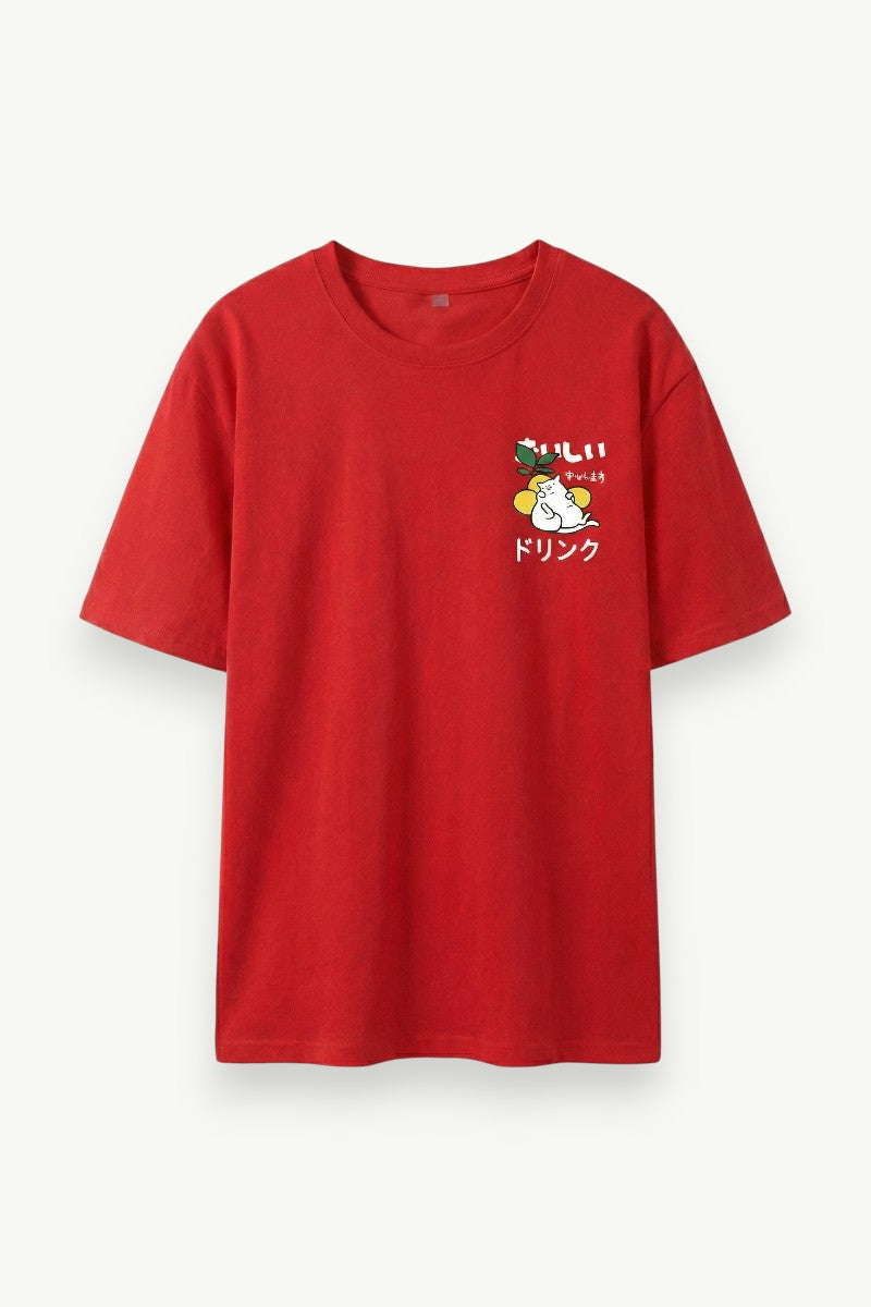 Kawaii Lemon Juice Cat Shirt