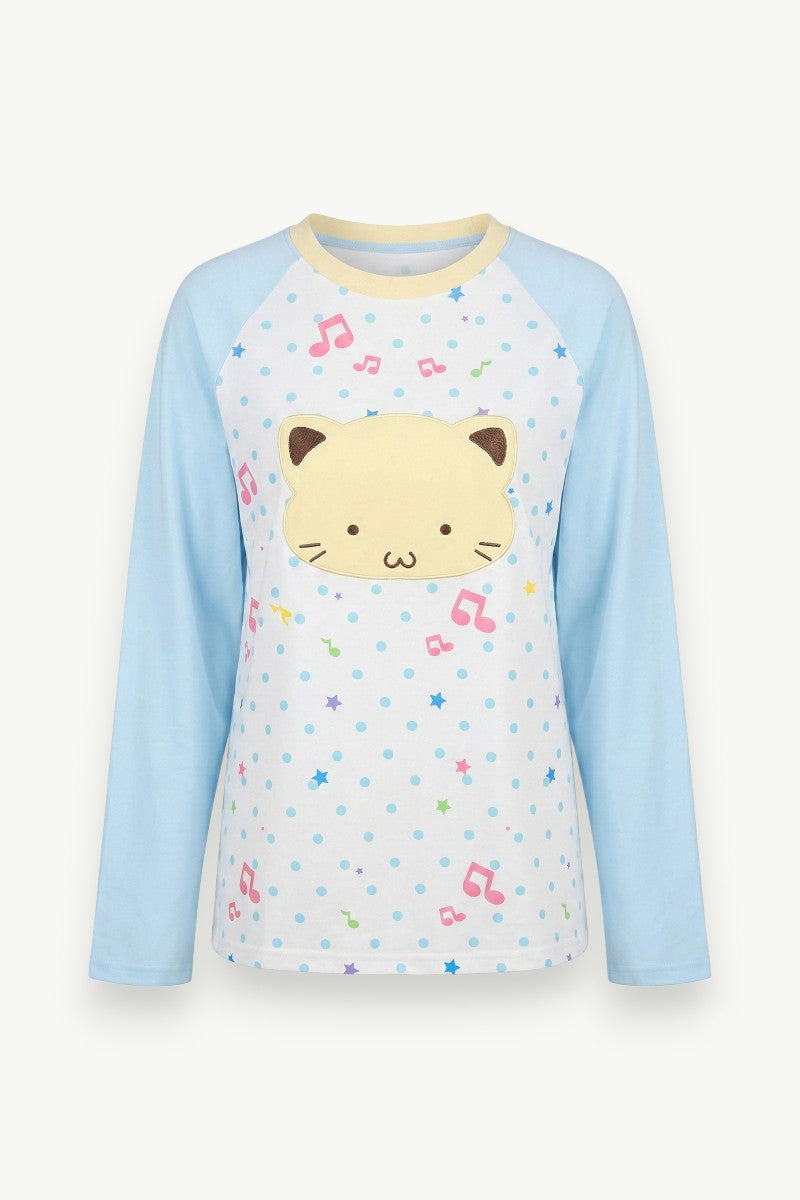 Kawaii Melody Cat Long Sleeve Tee