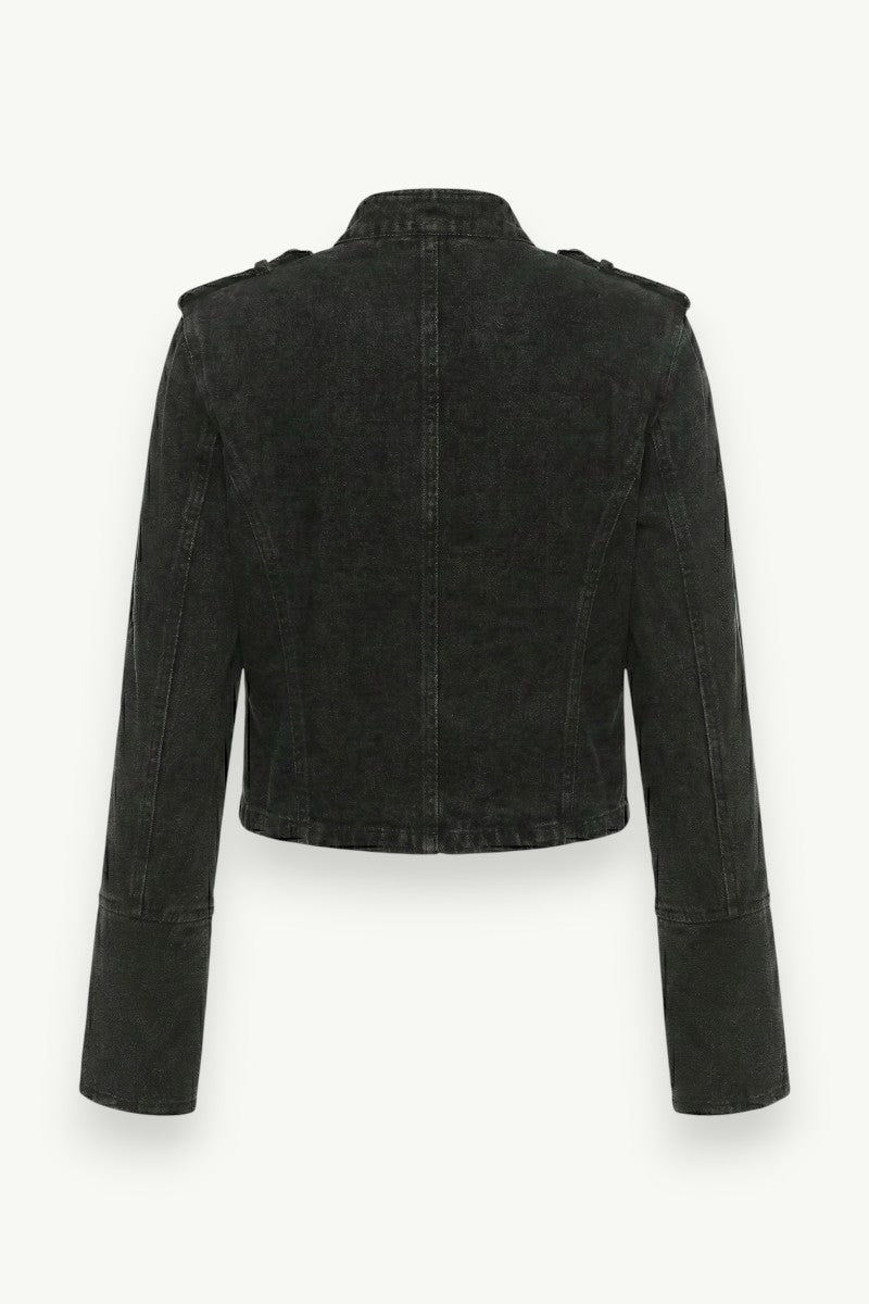 Casual Split-Button Denim Jacket