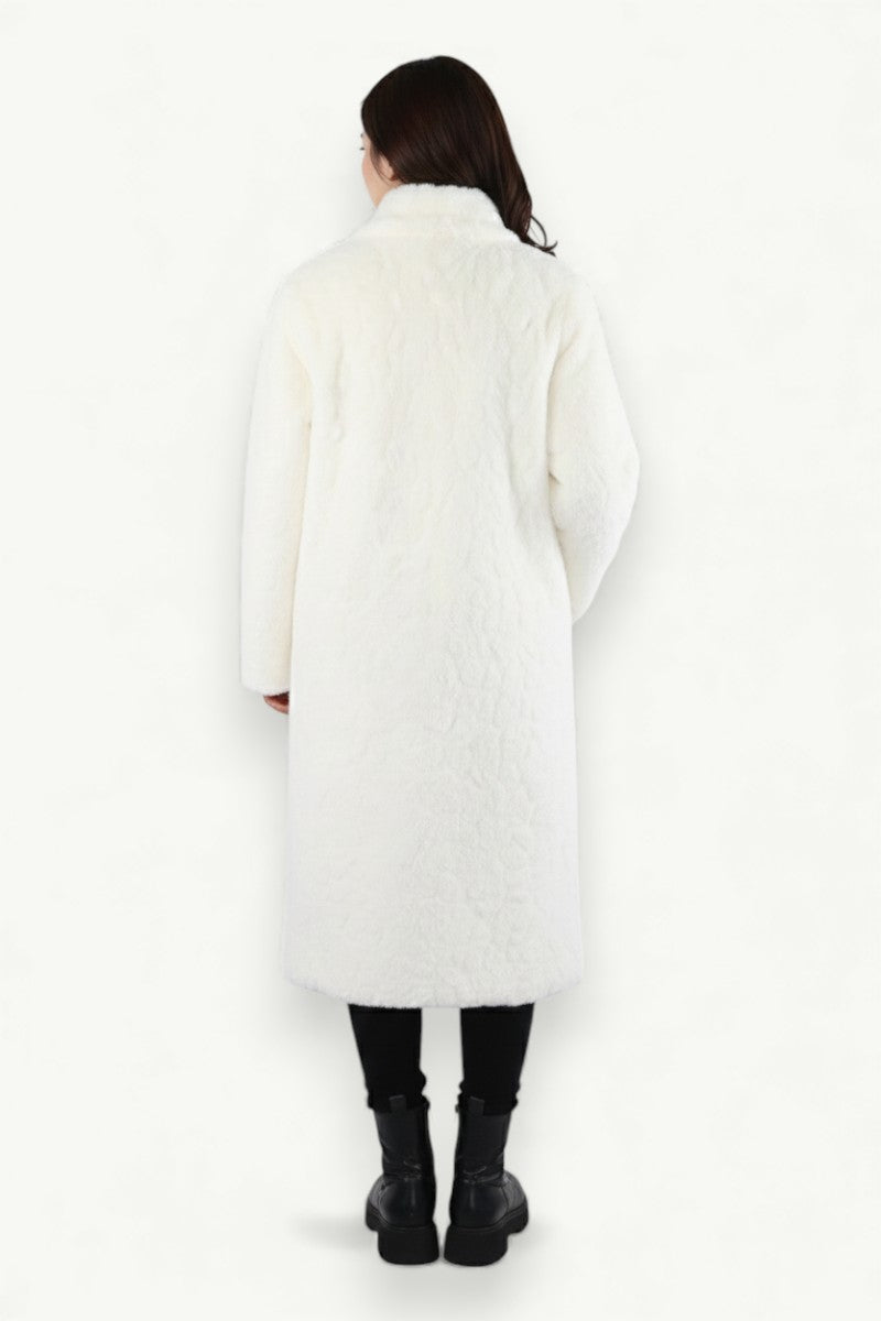 Punk Luxe Long Faux Fur Winter Coat