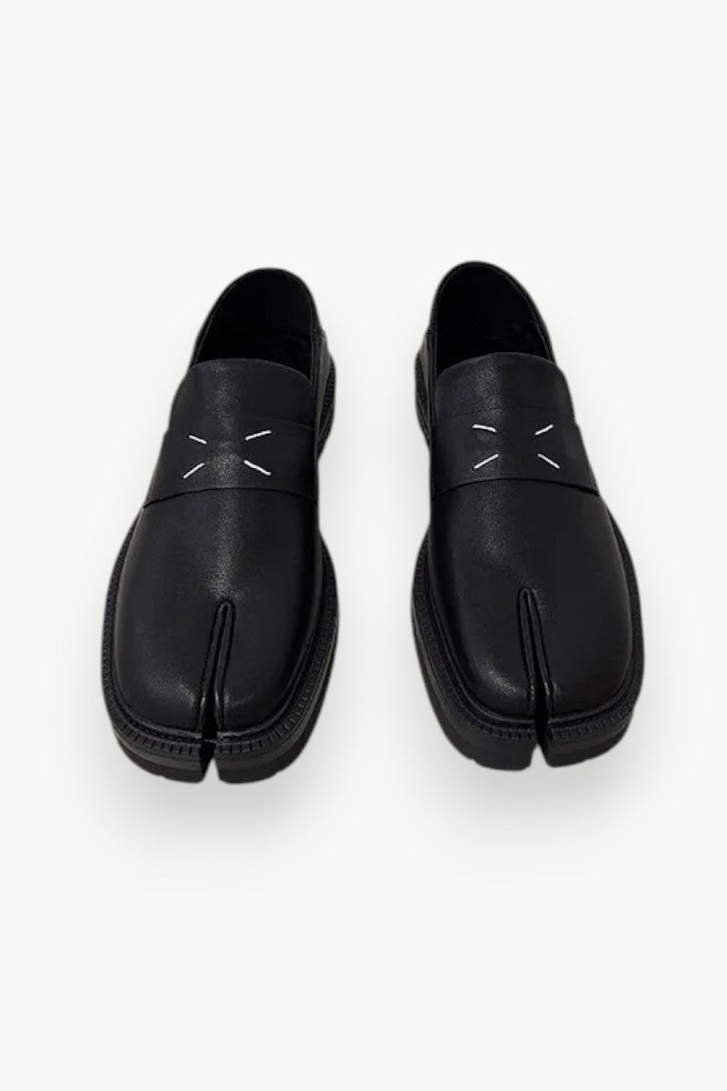 Maganda Split-Toe Leather Loafers