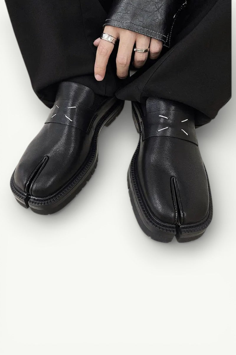 Maganda Split-Toe Leather Loafers