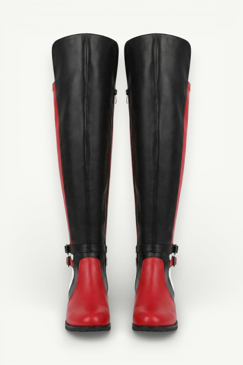 Retro Mixed-Colour Over Boots