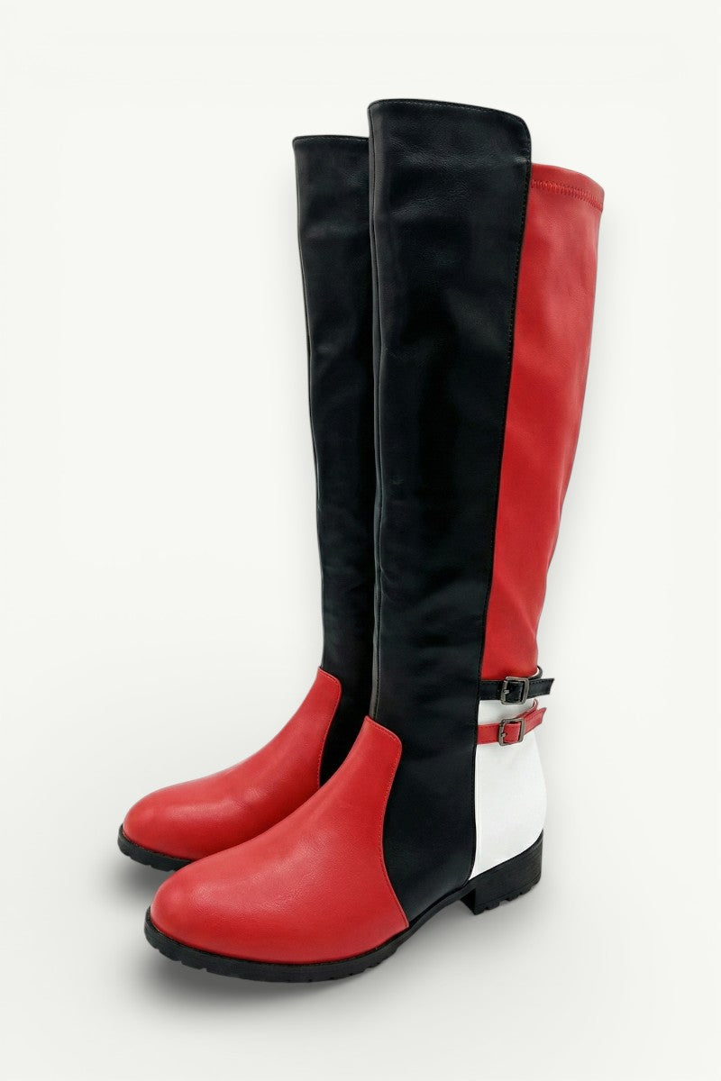 Retro Mixed-Colour Over Boots