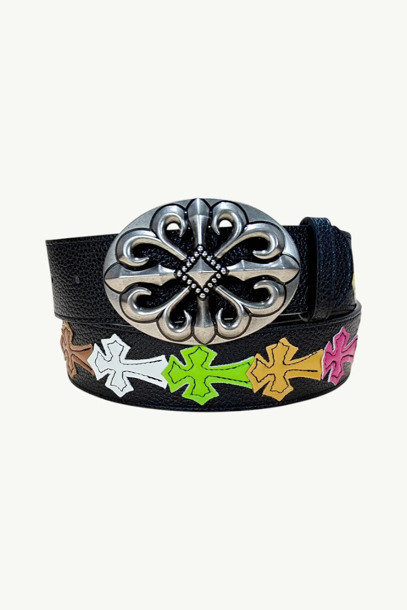 Colorful Cross Punk Waist Belt