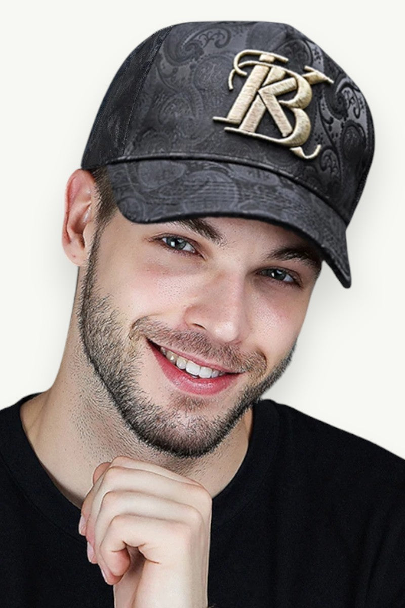 Embroidered Print Baseball Cap