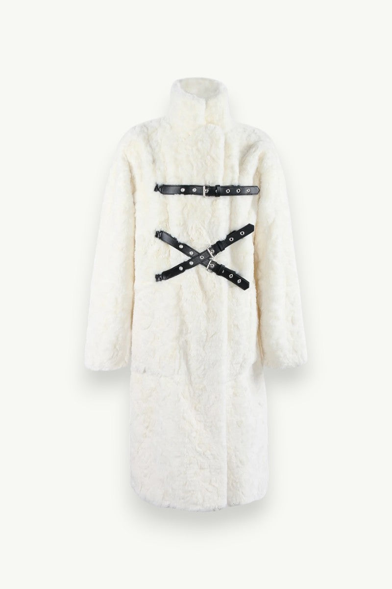 Punk Luxe Long Faux Fur Winter Coat