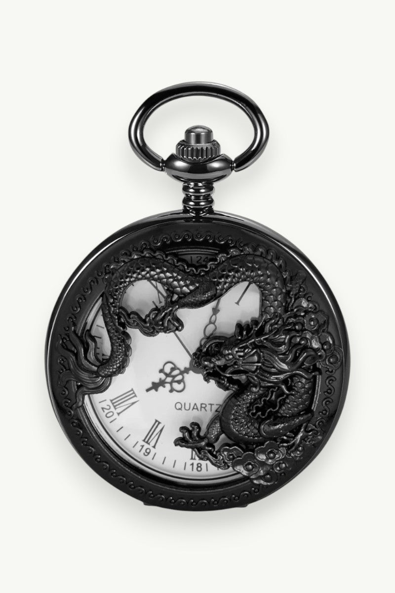 Antique Dragon Pendant Pocket Watch