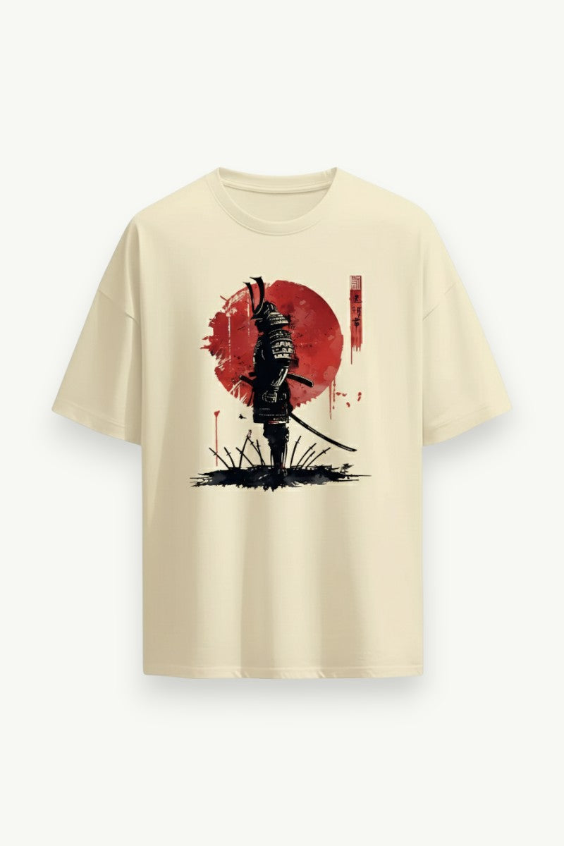 Zen Samurai Ink Art Cotton Tee