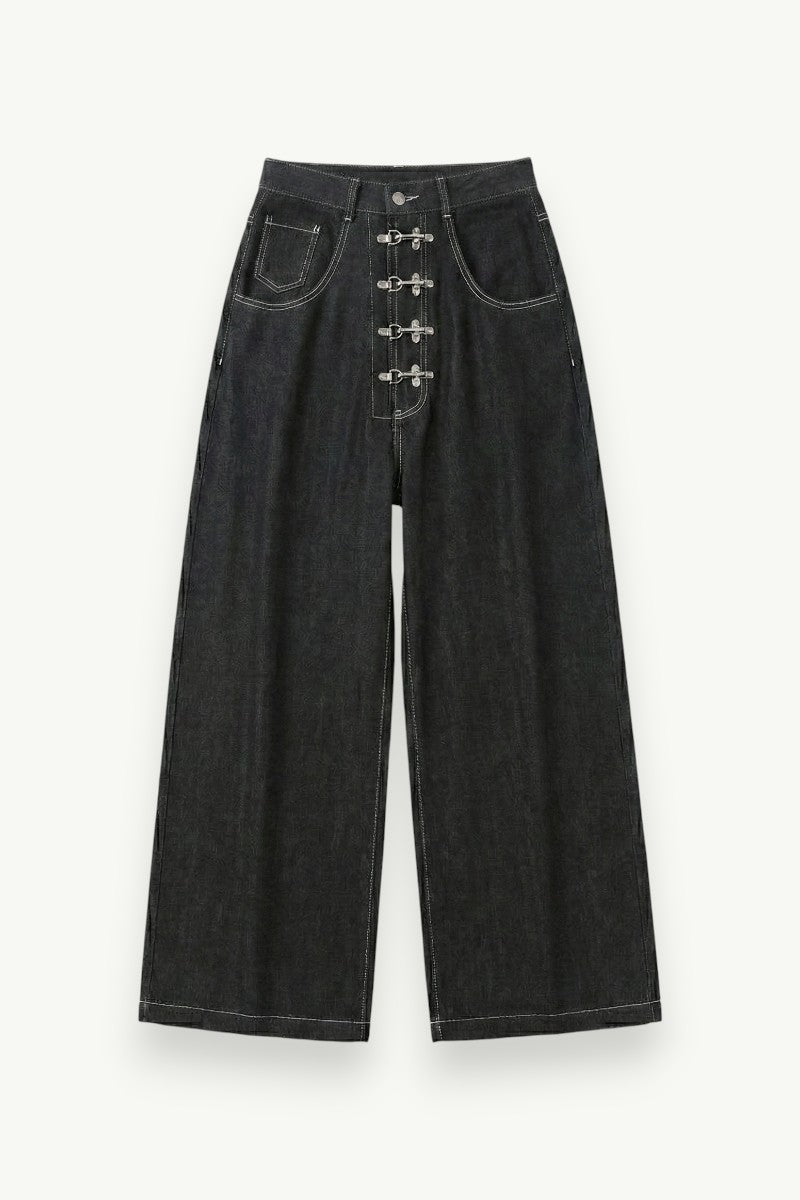 Men’s Gothic Y2K Baggy Distressed Jeans