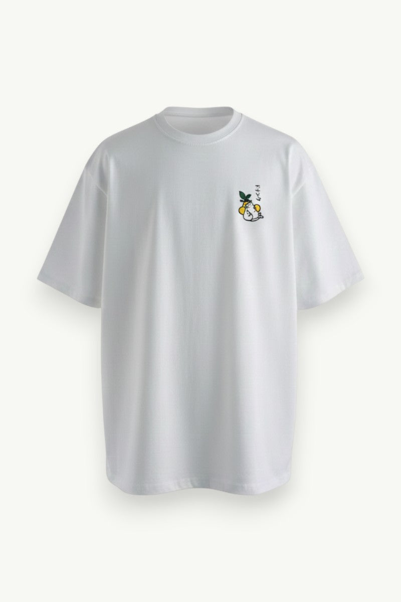 Kawaii Cat Sketch Oversized Harajuku Tee