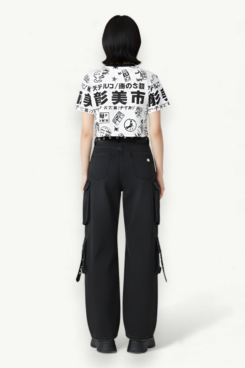 Multi Pocket Cargo Denim