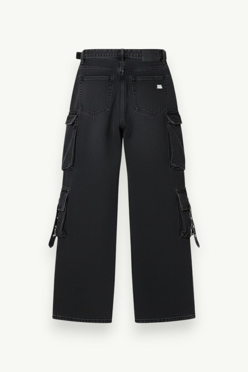 Multi Pocket Cargo Denim