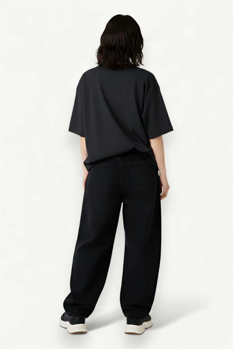 Curved Baggy Street Jeans