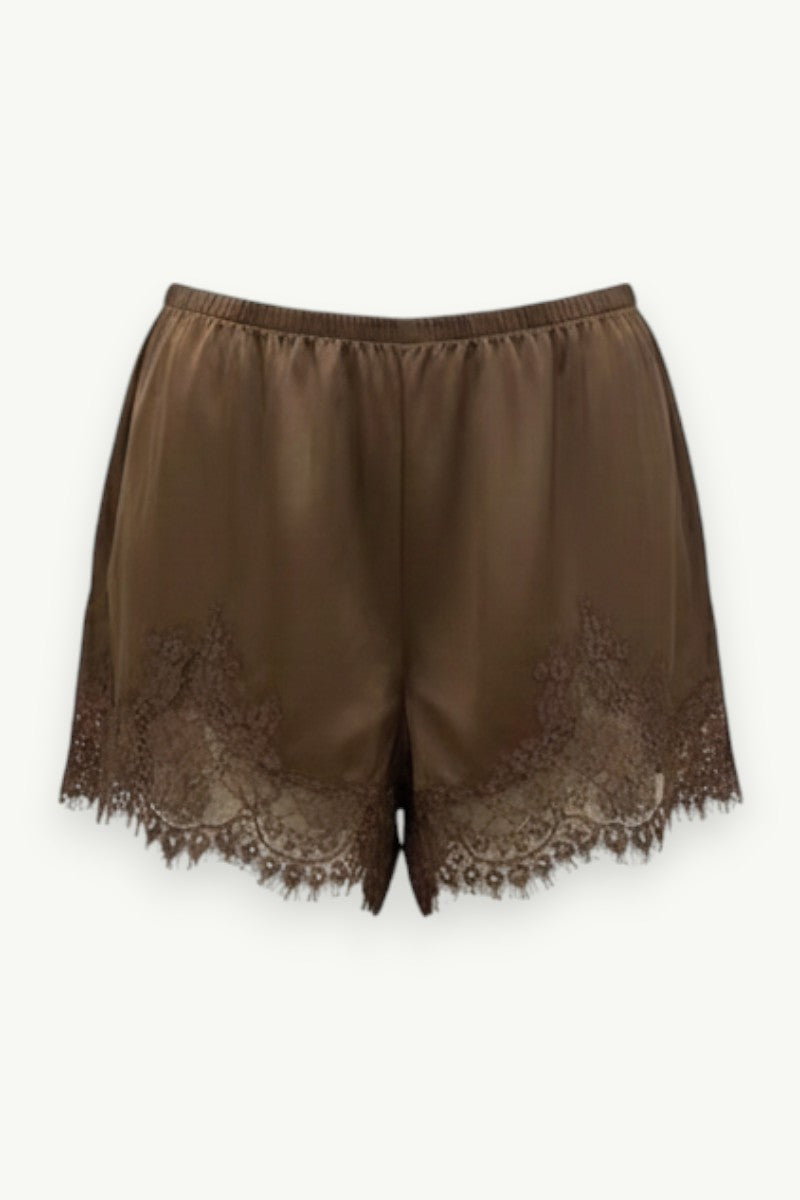 Y2K Lace Trim Micro Lounge Shorts