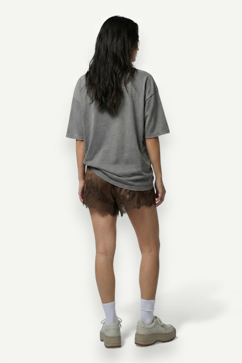 Y2K Lace Trim Micro Lounge Shorts