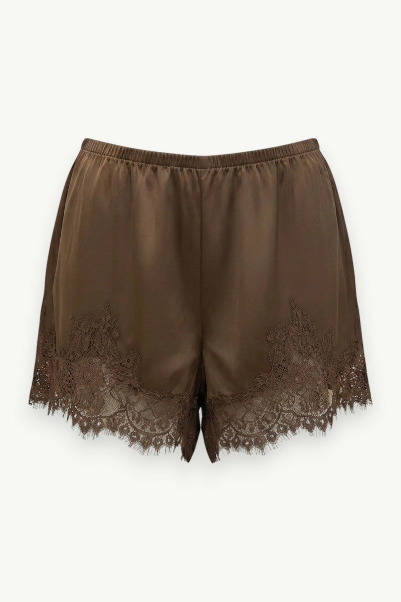 Y2K Lace Trim Micro Lounge Shorts