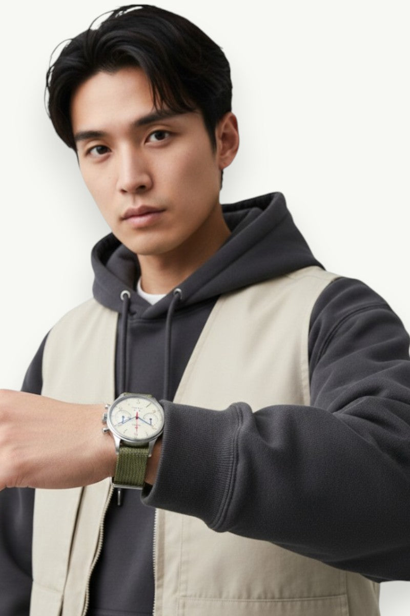 1963 Pilot Retro Chronograph Watch